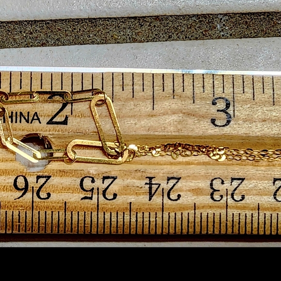 18k Necklace NWT Stamps 750 Solid Gold . - Picture 8 of 13